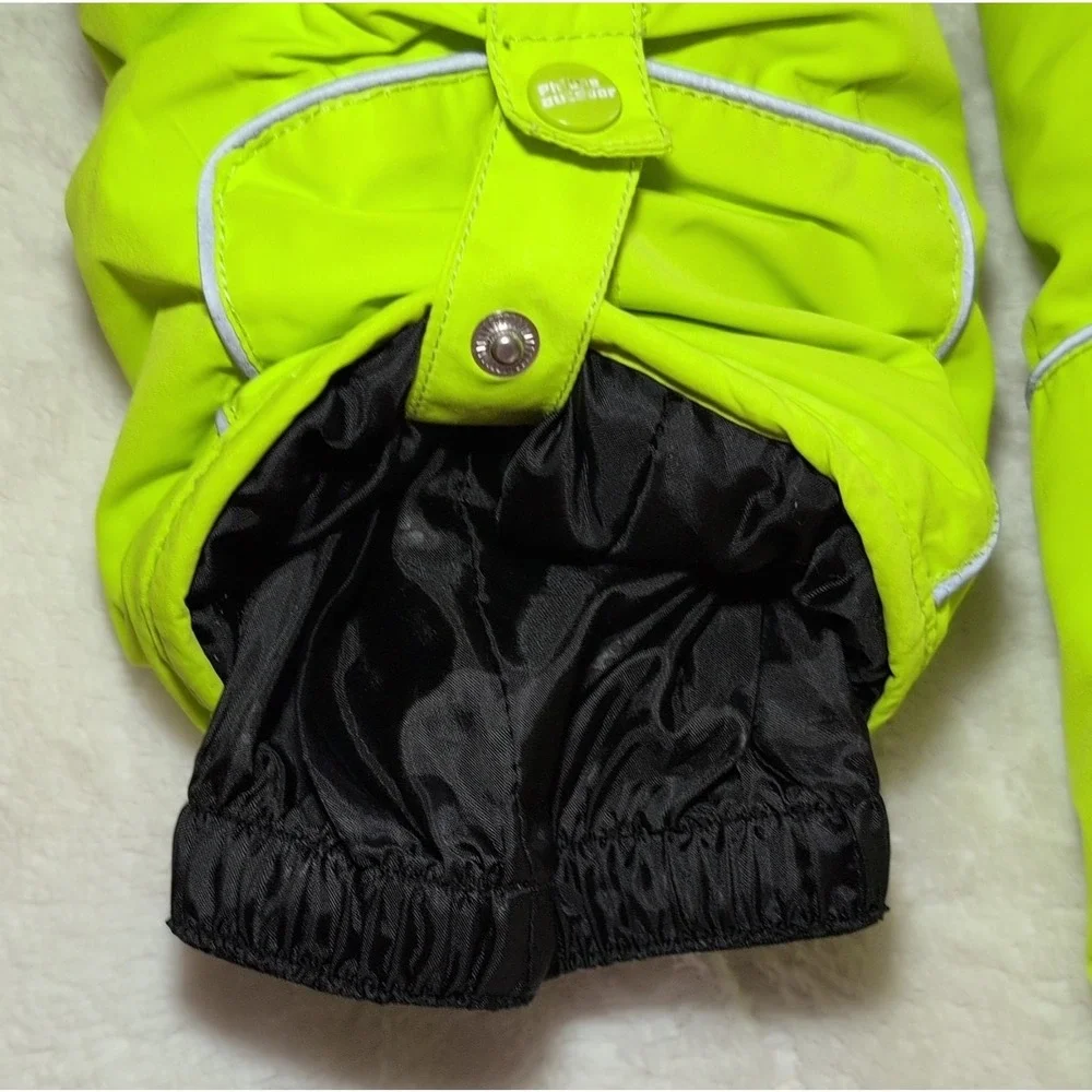 Phibee Kids Snow Bib Pants Yellow Waterproof Lined Size 116/122 Winter Sports